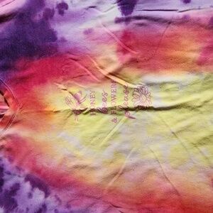 Tyedye shirt with quote on the front
